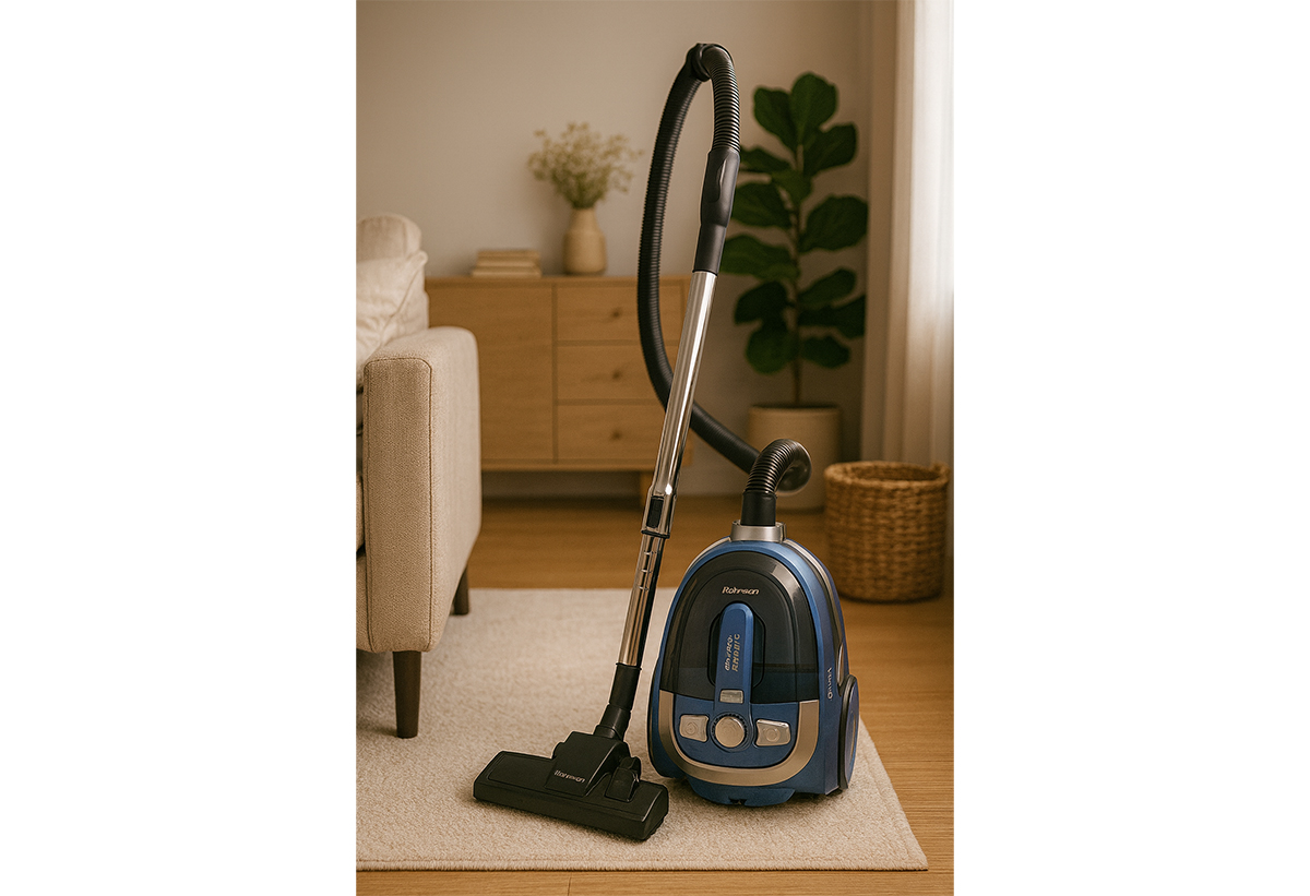 Απεικονίζεται η σκούπα σε δωμάτιο.